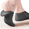 1 Pair Black Silicone Toe Socks, Women's Moisturizing Anti-cracking Foot Socks, Suitable for Dry Heels