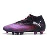Puma Future 8 Ultimate Sapatos de Futebol Macios Confortáveis Unissex Sapatos de Futebol Preto Branco Vermelho 108189-01