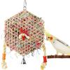 Y3NA Bird Toy Tearing Chewing Toy for Teeth Rattan Shredded Paper Cage Hanging Toy Pet Grinding Teeth Toy