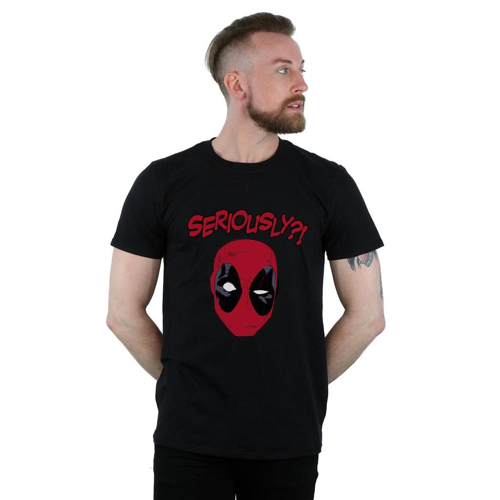 Deadpool Mens Seriously Cotton T-Shirt