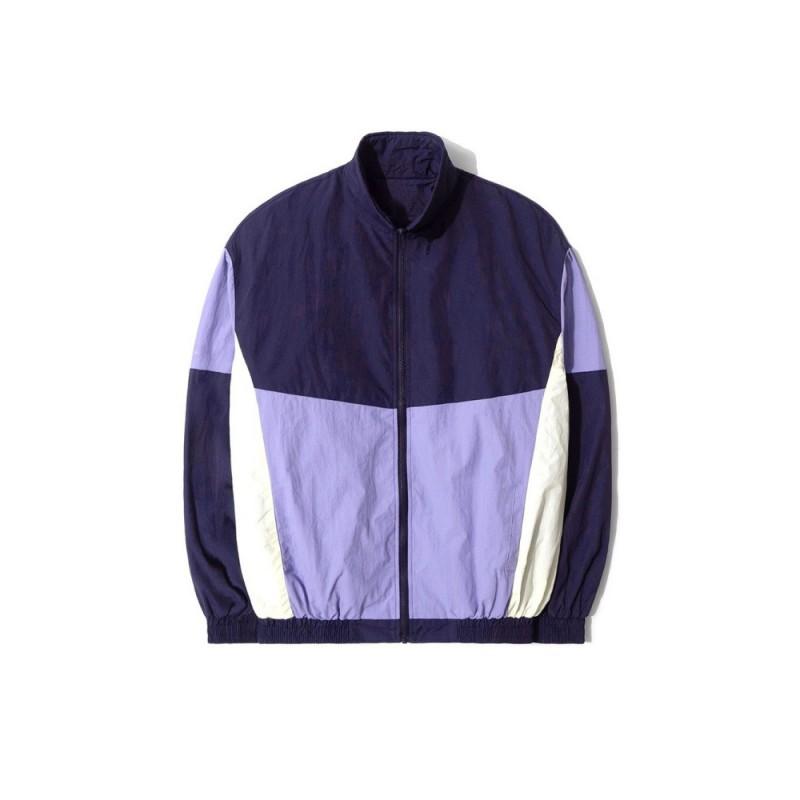 2026 Color Block Stand Collar Mens Sport Casual Jacket Fashion Outerwear