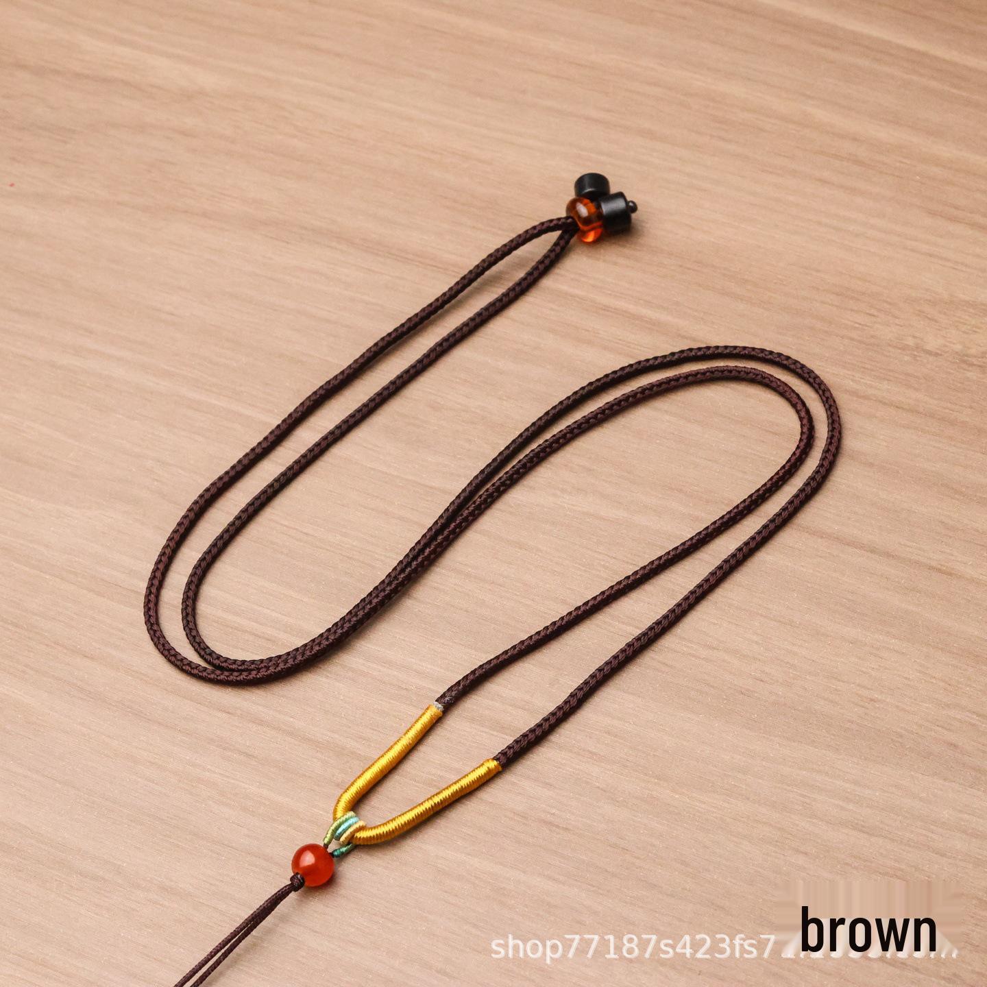 Adjustable Ruyi Necklace Cord for Jade, Amber, Crystal, or Gold Pendants