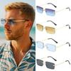 Lightweight Frameless Sunglasses Vision Care UV400 Eyewear Trendy Beachside Sun Glasses  Travel