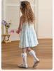 David Bella Girls' Lyocell Dress Summer New Children's Dress Baby Antibacterial Cool Strap Skirt