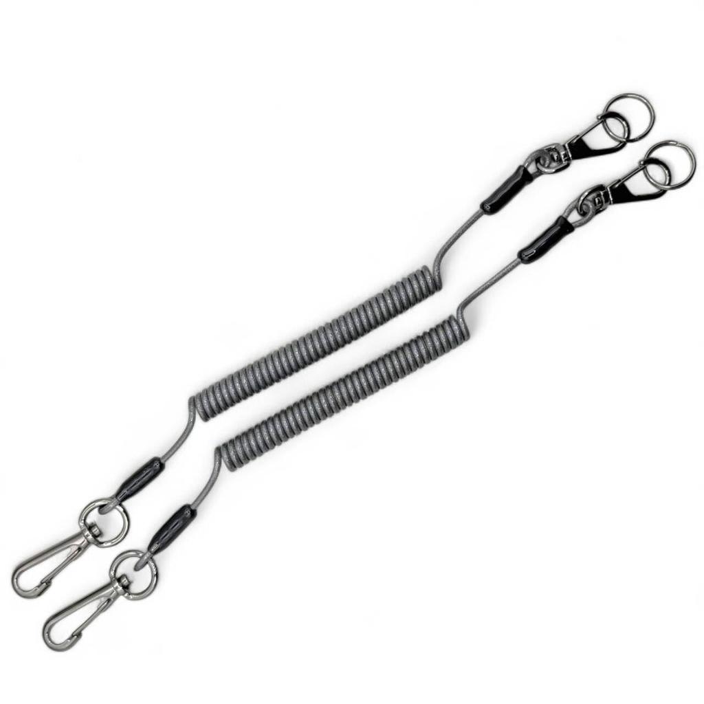 BeyonMind Safety Cord for Wrenches and Retractable Coil Strap with Stainless Steel Maximum Load Made In 2 Silver Anti-Drop, Anti-Loss Tools, Wire,