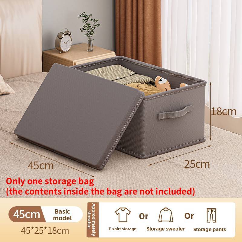 Clothes Storage Box With Divided Compartments For Wardrobe Organization And Home Use