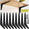 Shelf Brackets Supports Heavy-Duty L Shaped Wall Mount Support Shelf for Table Bookshelf Wood Board Furniture Hardware Racks