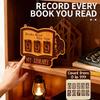 Bücherregal Dekorationen Buch Lesezähler für dieses Jahr, Herausforderungsgeschenk für Buchliebhaber, Interessantes Hängedekoration für Heimbibliothek