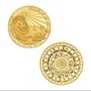 Set of 12 Zodiac Coins, Zodiac Commemorative Coins, Leo Sun God Lucky Coins, Birthday Gifts