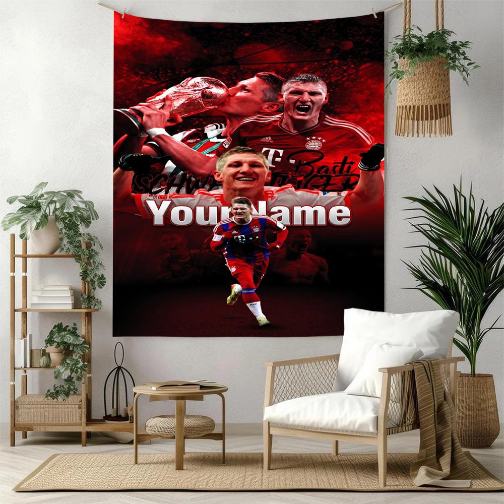 Bayern Munich Custom Your Name Wall Decor Tapestry Art For Pet Memorial Birthdaywedding Party Backdrop Family Gift