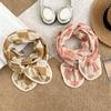 Scarf atmosphere winter versatile diamond long student warm double-sided knitted scarf shawl