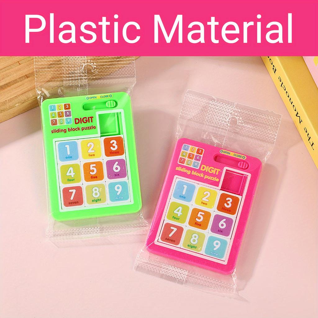 10 Stück Digitale Schiebepuzzle, Party-Mitgebsel-Packs, Geeignet für Feiertagsgeschenke, Geburtstage und Partygeschenke Zufälliger Stil