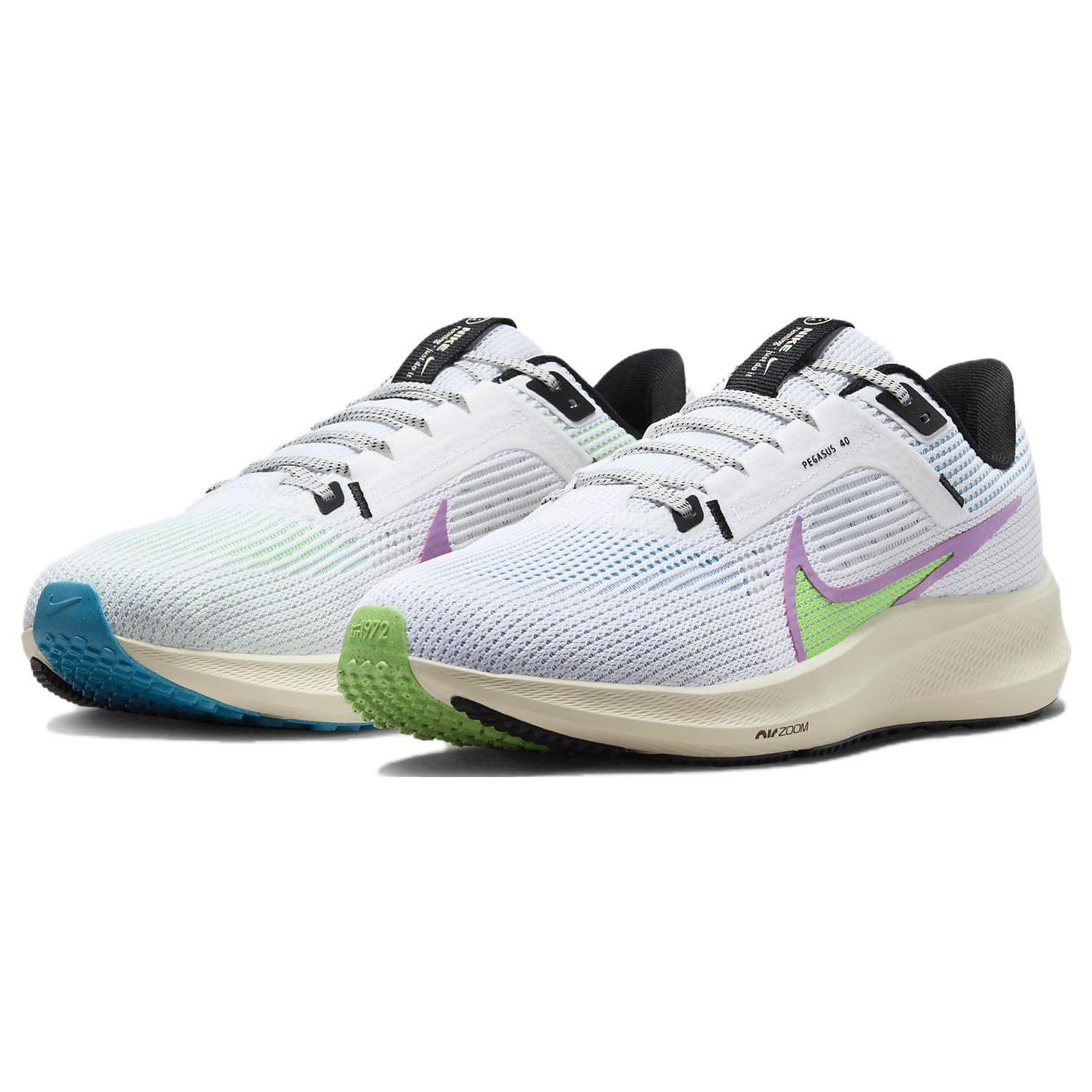 Мужские кроссовки Nike Air Zoom Pegasus 40 SE White Multi-Color Mismatch Pale-Ivory — фото 3