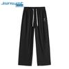 Jeanswest Herren Locker Geschnittene Kordhose mit Buchstabenprint Freizeithose