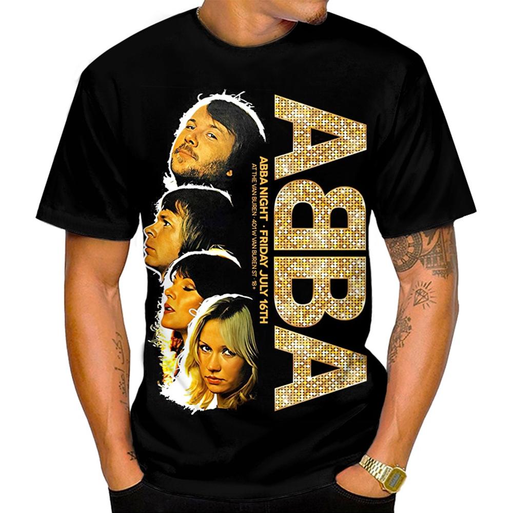 Moda Estiva Pop Band Creativa Stampa 3D Personalizzata Street Hip Hop Harajuku T-shirt