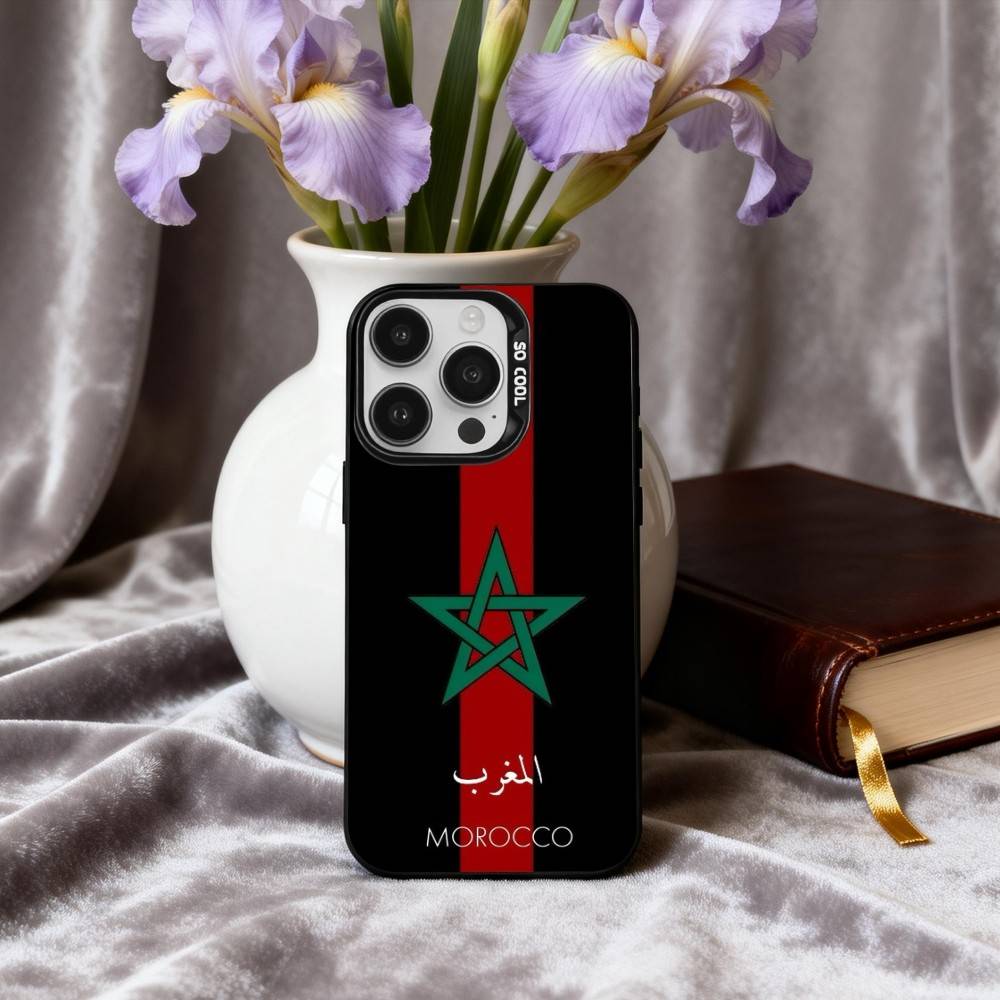 

M-Maroc-C M-Morocco F-Flag Phone Case For iPhone17,16,15,14,13,12,11 Plus,Pro Max Black Candy silver phone case iPhone15