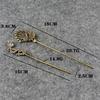 Valentine's Day gift Vintage dragon flowers Hair Clips Girls brass copper needle Hairpins Fashion Hairgrips Lady Elegance Tools