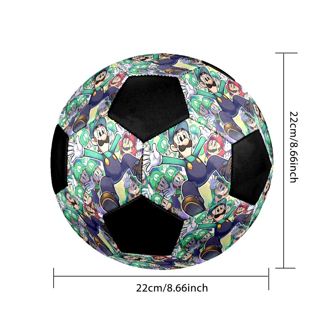 Super Mario4 Soccer Ball Colorful All Ages Machine Stitched PVC Competition Ready Durable High-Bounce.SIZE5