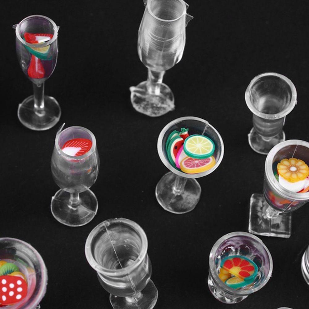 Dollhouse Accessories DIY Toys Mini Cup Ice Cream Bowl Simulation Cookware Miniatures Goblet
