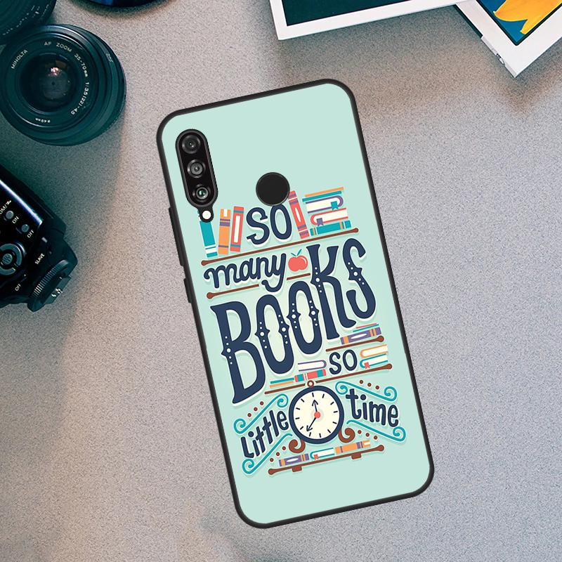 Read Books illustration For Huawei Nova 5T 9 10 SE 3i 7i 8i 11i 12i Y60 Y61 Y70 Y72 Y73 Y90 Y91 P30 P40 Lite Case