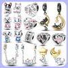 New Silver Plated Cute Dog Pets Charms Beads Fit Original Bracelet Charms DIY For Women Pendant Beads Jewelry Gift