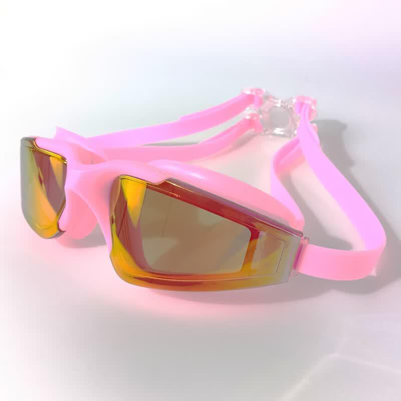 Bath Battle Large Frame Waterproof Anti-fog HD Swimming Goggles