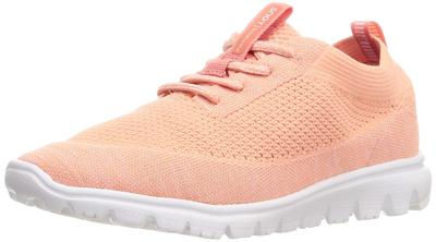 Moonstar SNGY L12 Leichte Waschbare Lachs Größe 3E Damen-Sneaker, 24,5 cm,