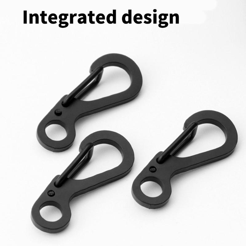 10Pcs Stainless Steels Keychain Carabiner Clasp Outdoor Paracord Carabiner Clip for Camping Traveling Hiking Keychains
