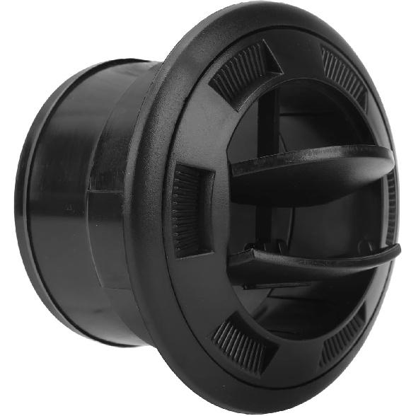 Aramox Air Vent Ventilation Outlet, 75mm Dashboard Air Conditioning Deflector Outlet Black Round Vent Universal for Bus RV