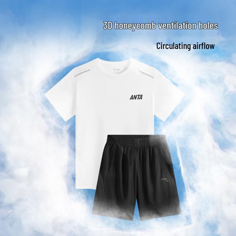 Anta Kids' 2025 Summer Breathable Knit Sport Set for Boys
