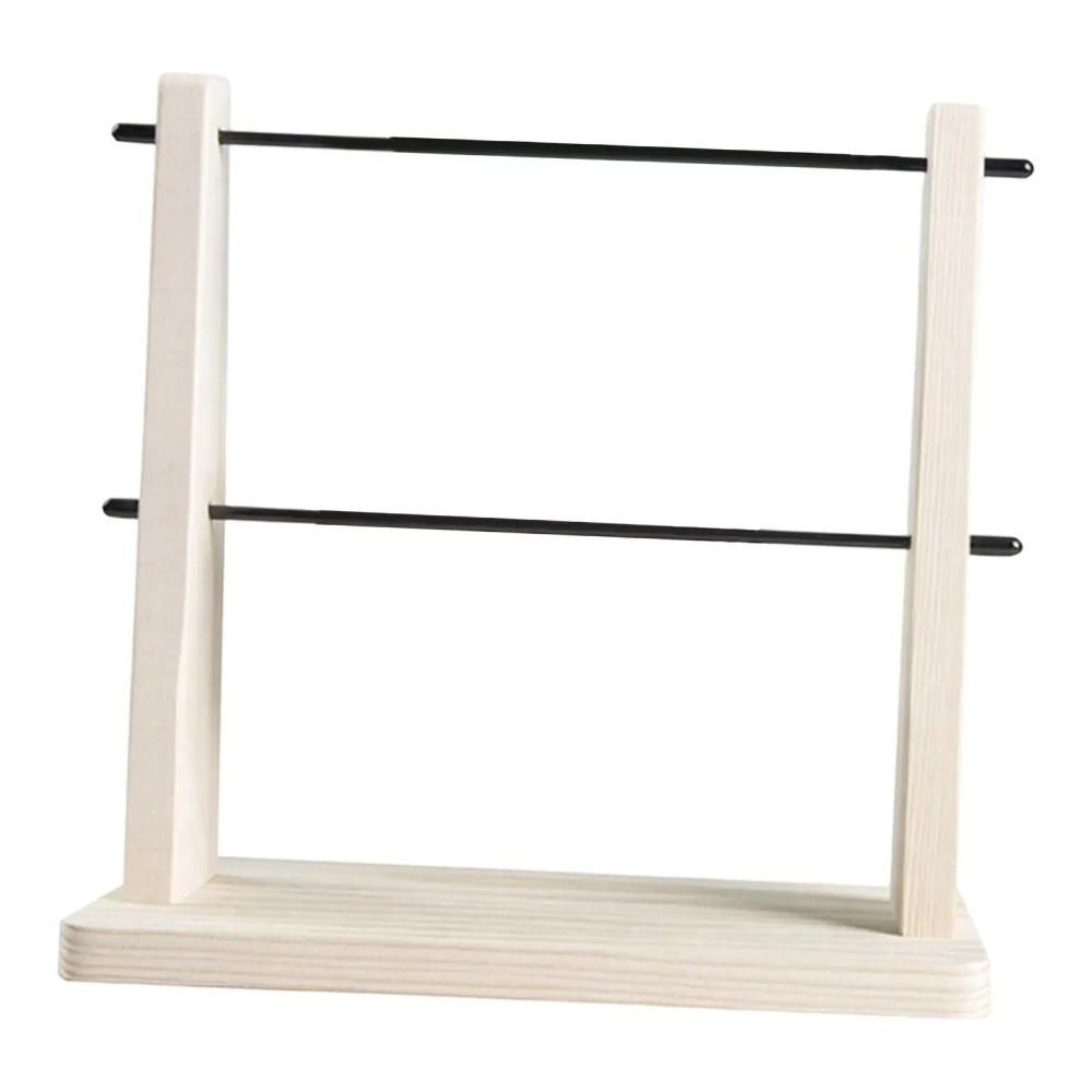 Solid Wood Wire Winding Rack Detachable Spindle Winder Wool Storage Rack Craft Supplies