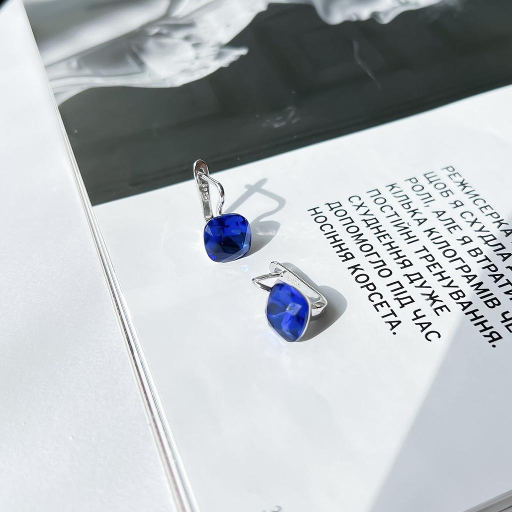 Silver Earrings with Cubic Zirkonia (60001722)