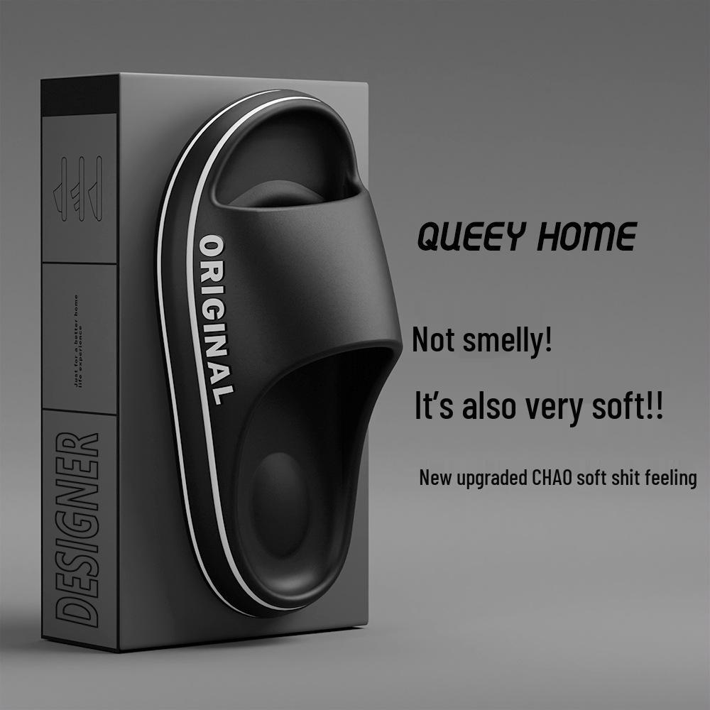 

Женские нескользящие тапочки для ванной - Летние домашние прохладные тапочки на толстой подошве для пар 36-37 (fits 35-36) чёрный