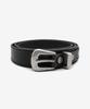 INSILENCE Minimal Western Belt Black