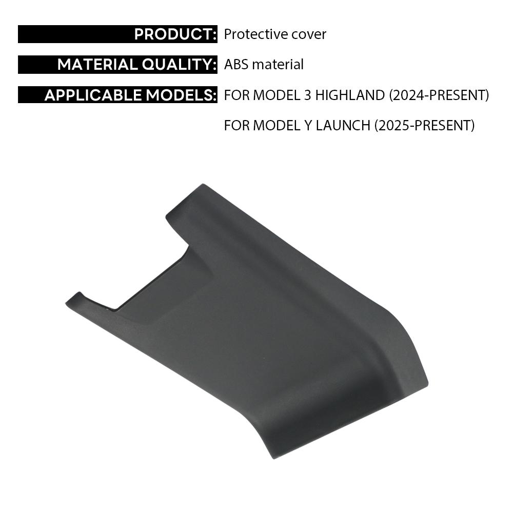 UBLM4 For Tesla Model Y Launch 2025 Model 3 Highland 2024 Central Armrest Box Rear Seat Anti-Kick Board Anti Dirty Protection Cover