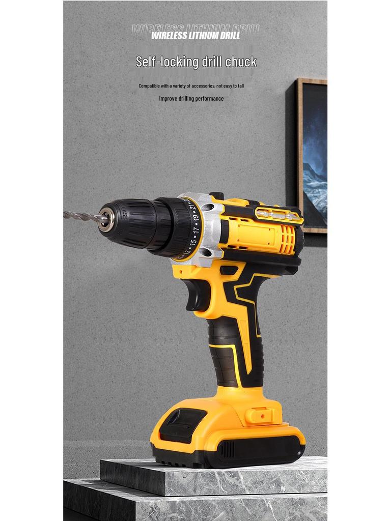 21V Lithium Impact Drill & Electric Screwdriver Set – Multifunctional Hand Tool