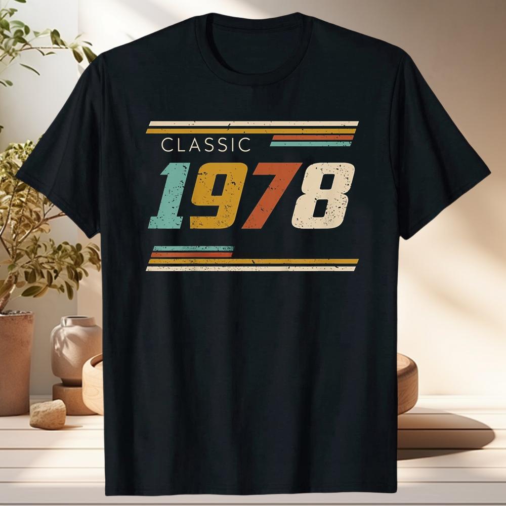 

Made in 1978 Limited Edition All Original Parts Aged To Perfection Vintage Fashion Tshirt Casual Basic Tshirt Men Tshirt Tops 4XL