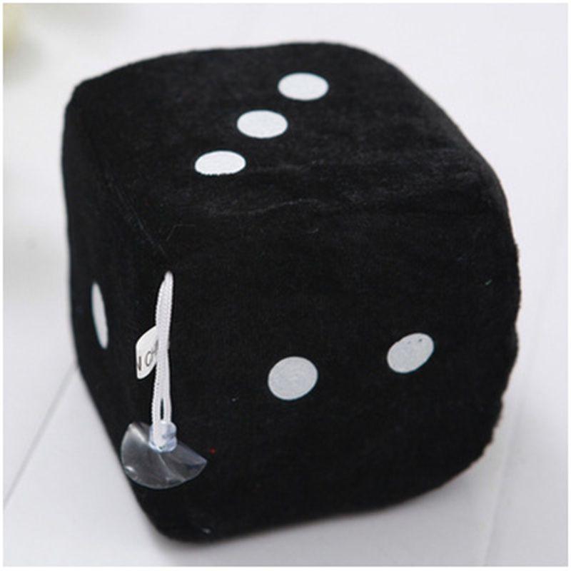 Plush Dice Party Pendant Soft Fluffy Car Decoration