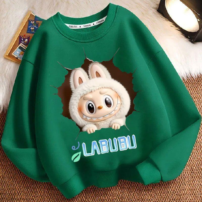 Children's Fashion Sweatshirts for Spring and Autumn, Long-sleeved Loose Sweatshirts for Boys and Girls