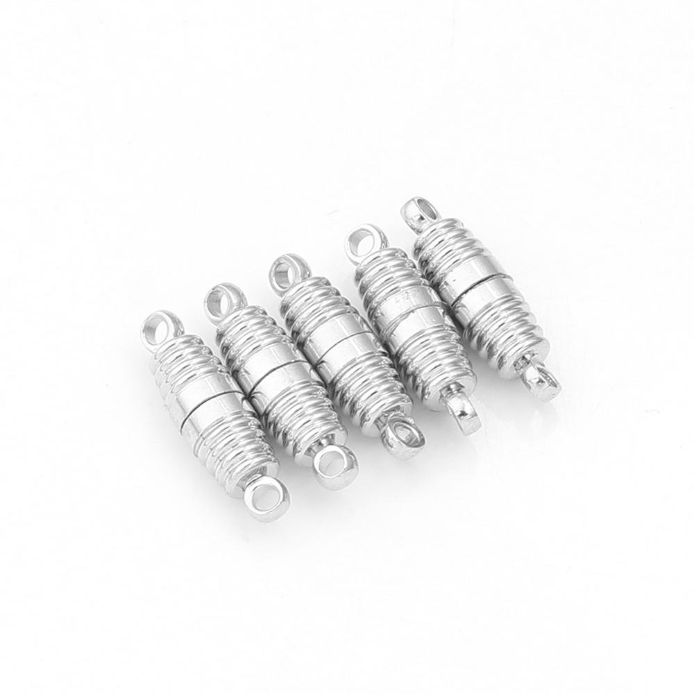 5 Stück/Los Starke Magnetische Verschlüsse Kupferbeschichtet Magnet Endverschluss Verbinder Für Schmuckherstellung DIY Lederband Armbänder Halskette