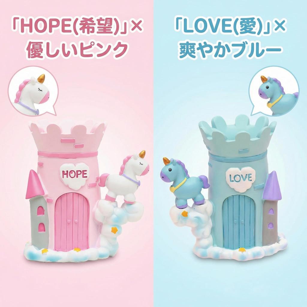 Einhorn Stift Süß Schreibtisch Aufbewahrung Schreibtisch Büro Geschenk Queen-b Ständer, Mädchen Etui, Zubehör, Schreibwaren, Stifte, Zubehör, (blau)