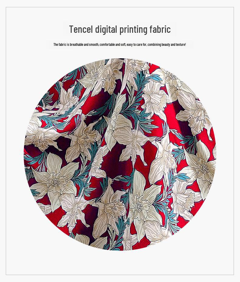 Elegantní květinové šaty na ramínka - Dámský štíhlý letní plážový dovolenkový outfit 2023