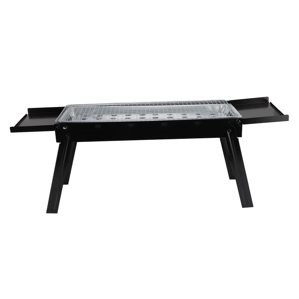 Charcoal Barbecue Grill, Foldable Stainless Steel Laptop Charcoal Barbecue Grill, Even Heating for Parties