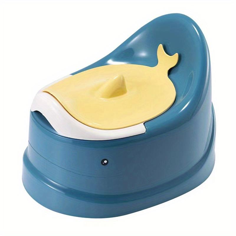 

Toddler Potty Baby Toilet Trainer Portable Training Toilet For Travel Stable And Safe Oval Bottom Design Non Slip Potty For kids синий