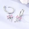 925 Silver Bow Drop Earring For Woman Pendientes Earring Fine Jewelry