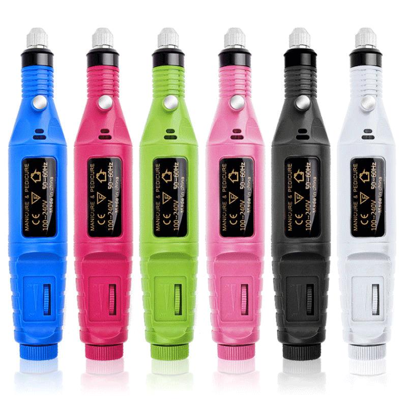 Strumenti per unghie Mini smerigliatrice elettrica Macchina portatile per unghie Pezzo per unghie Set smerigliatrice per unghie