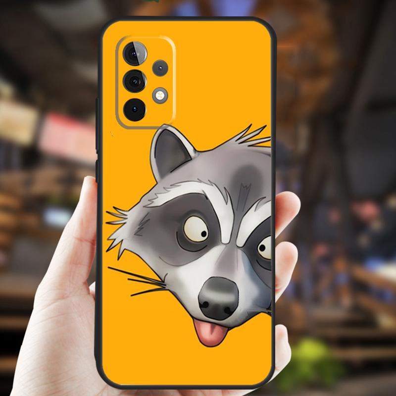 Süße Waschbär Hülle Für Samsung Galaxy A34 A06 A05 A32 A16 A55 A36 A26 A54 A14 A22 A52 A35 A15 A53 A13 A56
