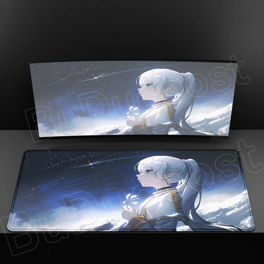 Exquisite Wallpaper Anime Sousou No Frieren Mouse Pad XXL HD Printing Mousepad Hot Large Game Non-slip Rubber MousePad Table Mat