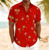 Tropical Print Short-Sleeve Men's Shirt, Great for Beach Vacations.