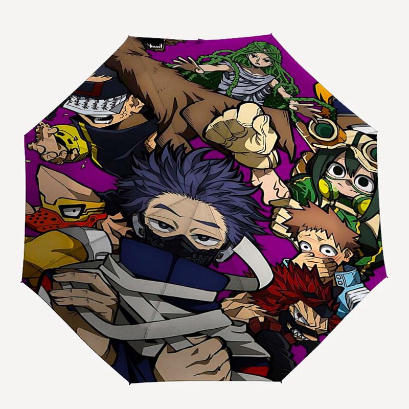 1pc Anime Characters Automatic Opening Umbrella, Portable Folding Design, 8-Bone Iron Frame Outdoor Umbrella, Ideal Gift for Fans, Travelers, Daily Us
